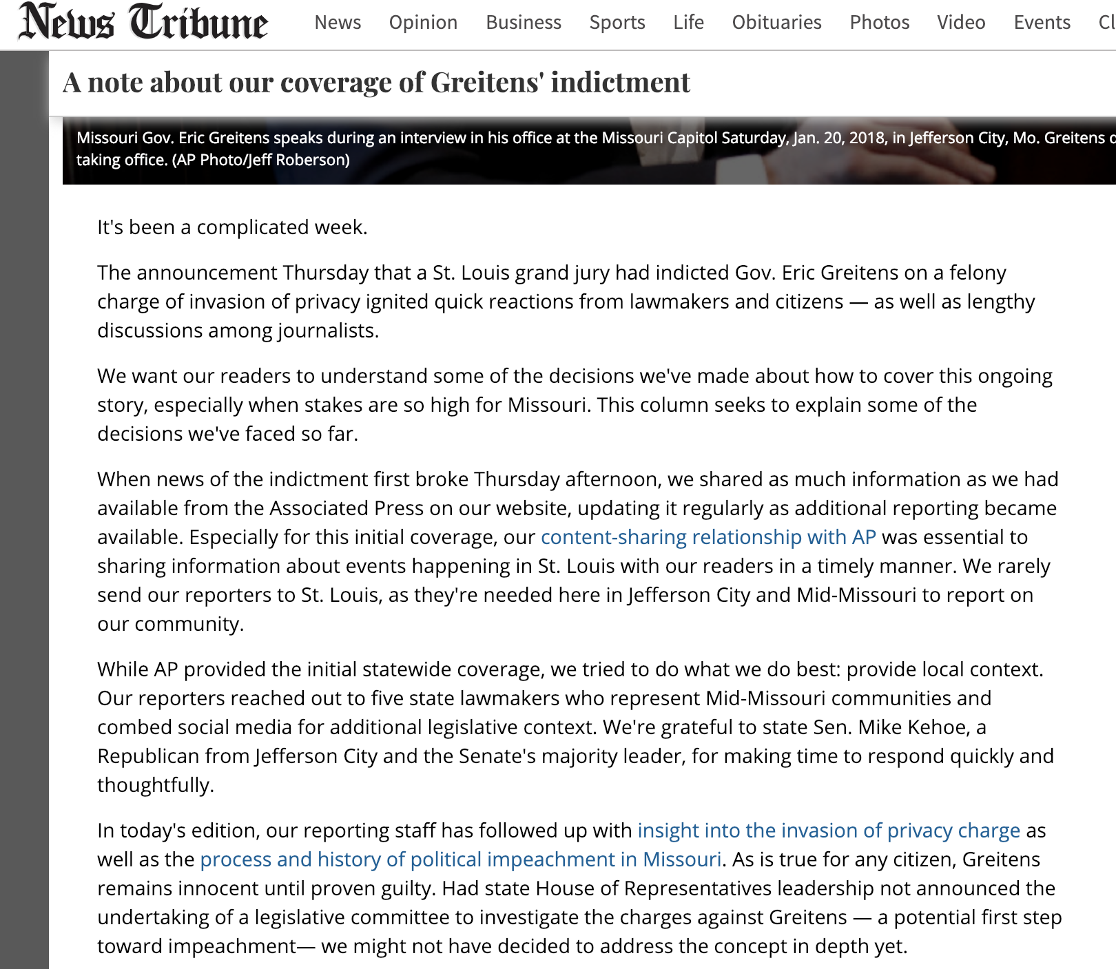 Explaining Coverage on Divisive Issues Jefferson City - Trusting News