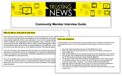 Step-by-step guide: How journalists can talk to people who don’t trust news (and build trust doing it)