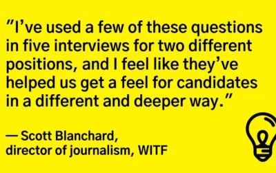 Bring more diversity to your newsroom staff with these interview questions