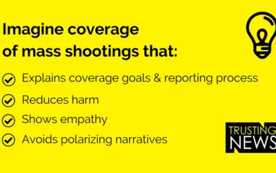 Explain your goals, process and integrity when covering mass shootings