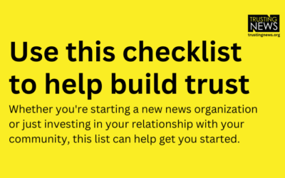 Use these checklists to start (or level up) your trust building