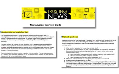 Learn about news avoiders with this guide