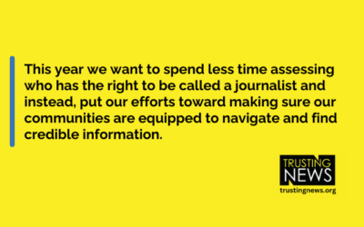 In creator vs. journalist discourse, our focus is on helping people identify credible information