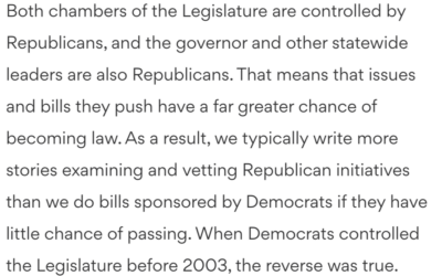 Make legislative coverage less polarizing and more accessible