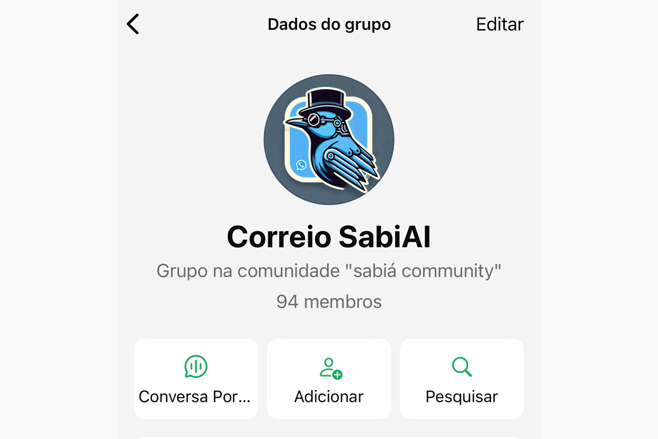 This is an example from the WhatsApp group Brazilian journalists used to talk to their audience about AI.