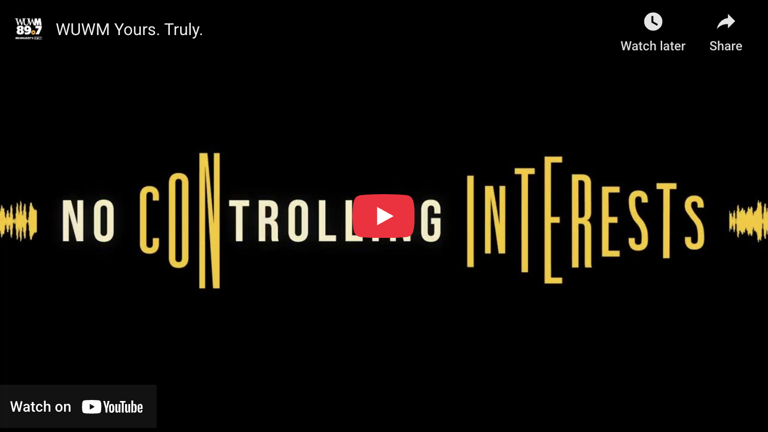 No controlling interests. No billionaire bias.