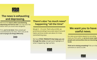 Describe a healthy local news diet (maybe for Local News Day next week!)