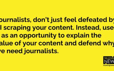 AI scraping your content? Explain and defend your work