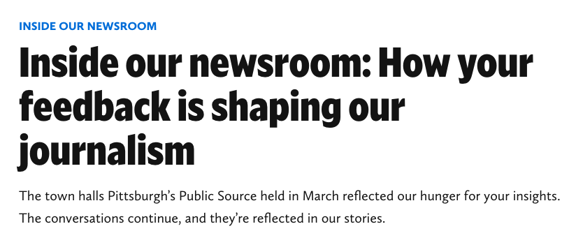 Inside our newsroom: How your feedback is shaping our journalism